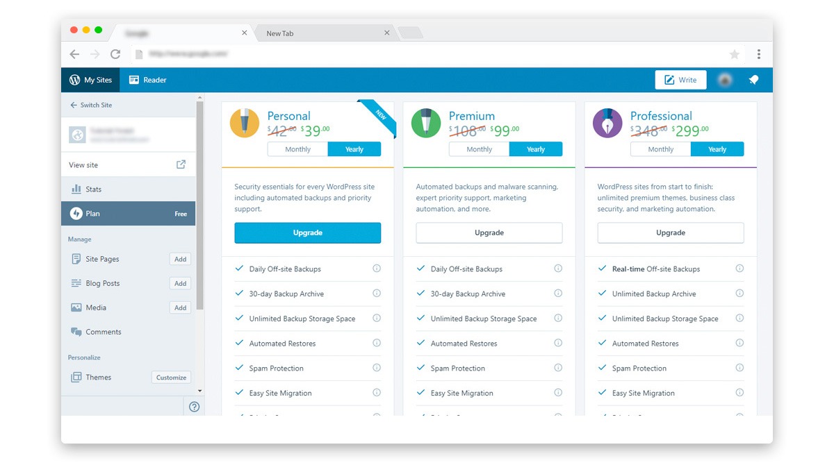 Features and Price of various Jetpack Paid Plans Features and Price of various Jetpack Paid Plans