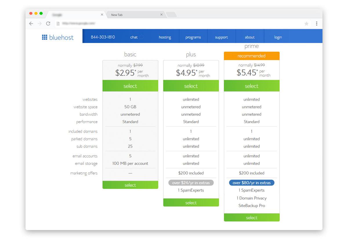 Bluehost.com hosting plans and discounts Bluehost.com hosting plans and discounts