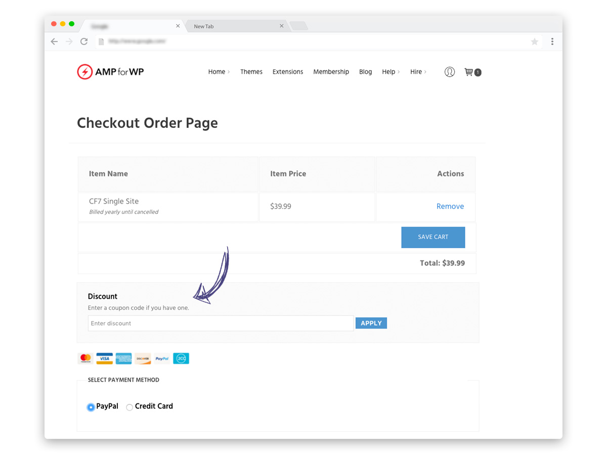 How to apply Discount coupon on AMP for WP Extensions How to apply Discount coupon on AMP for WP Extensions